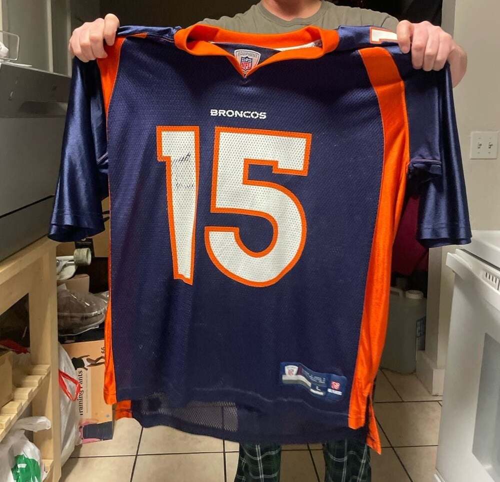 Reebok Denver Broncos Tim Tebow #15 Blue NFL Replica Football Jersey